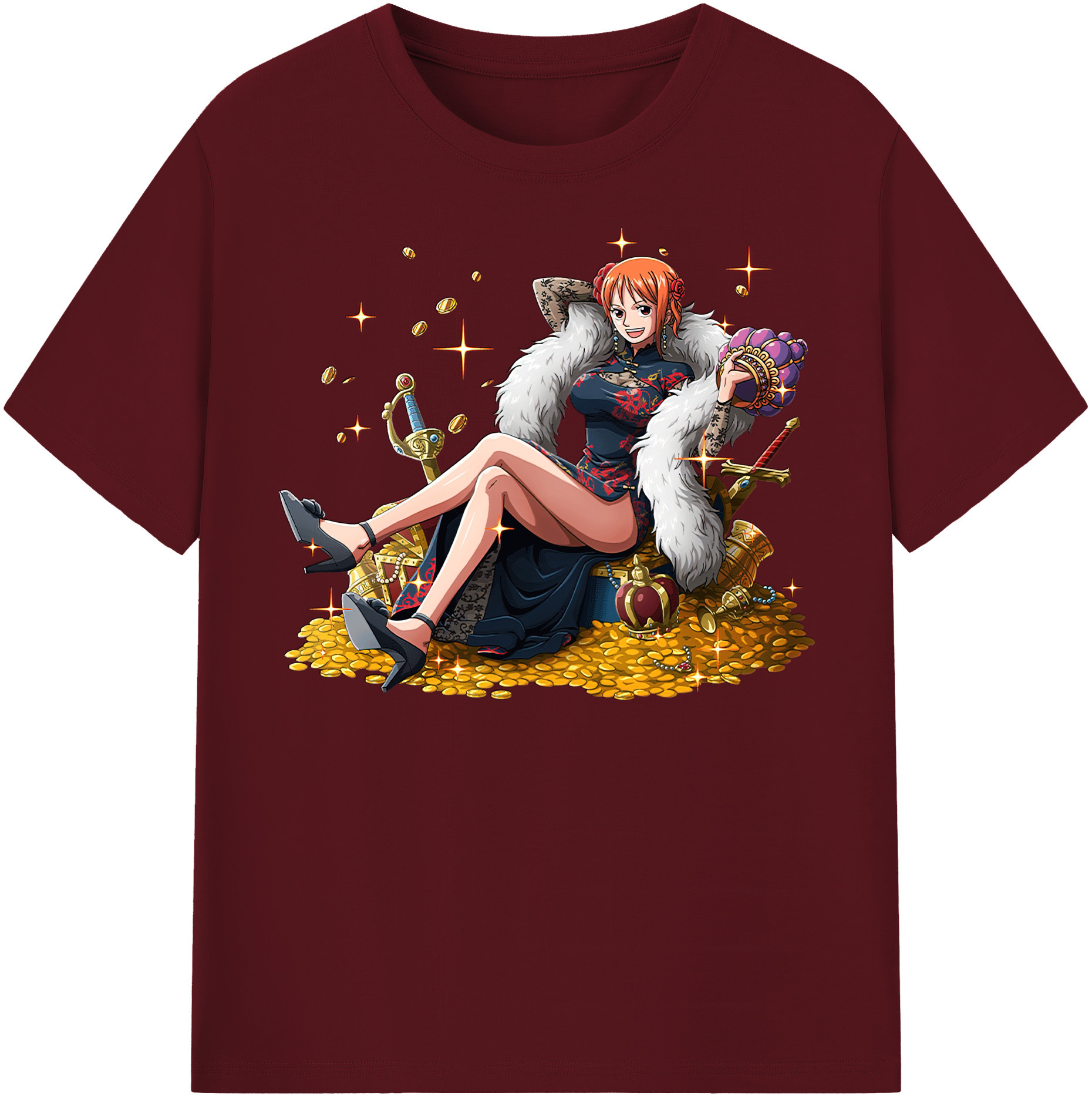 ワンピース ナミ ONE PIECE Nami 綿100％半袖Tシャツ（フロントプリント）